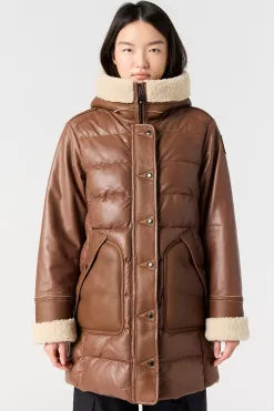 DEMI SPECIAL - MANTEAU EN CUIR*Parajumpers Best