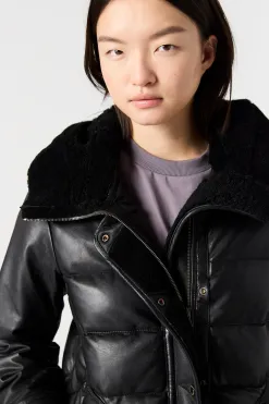 DEMI SPECIAL - MANTEAU EN CUIR*Parajumpers Clearance