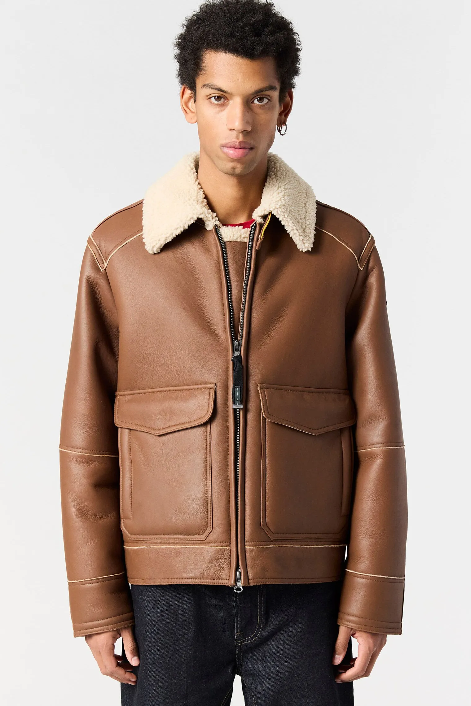 RODNEY SPECIAL - BLOUSON BOMBER EN CUIR*Parajumpers Online