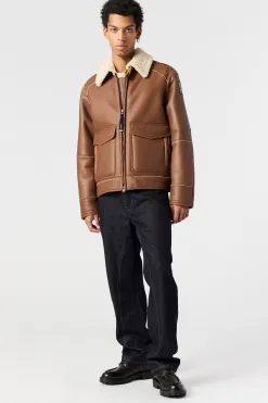RODNEY SPECIAL - BLOUSON BOMBER EN CUIR*Parajumpers Online